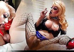 best of Tgirl slut cigarettes sissy smoking