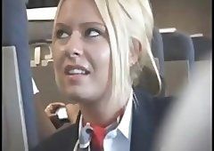 I fucked a blonde stewardess