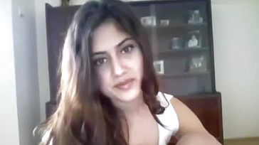 Omegle indian teen flashing big tits and hairy pussy.