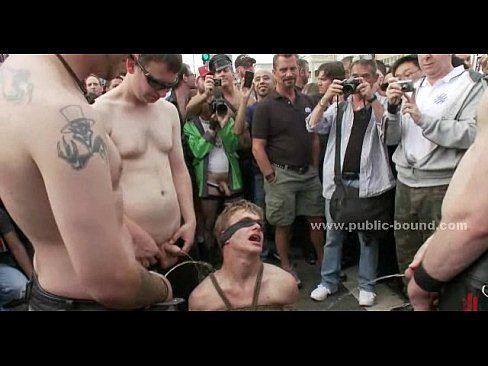Bondage sex in public
