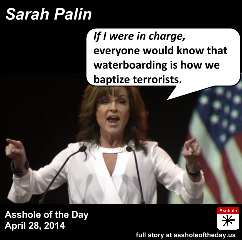 Assholes making fun of palin