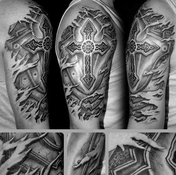 Bad ass cross tattoos