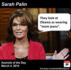 Assholes making fun of palin