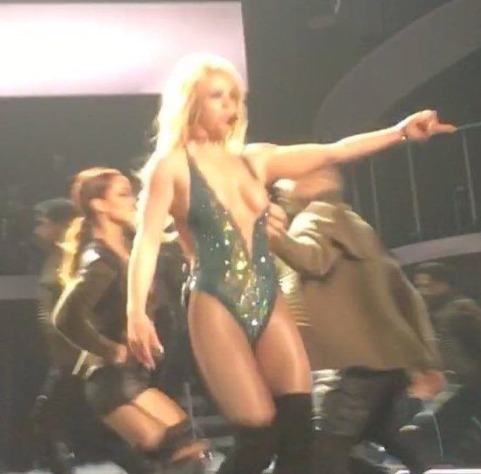 Britney boob slip video