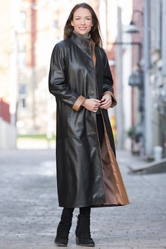 Brown E. reccomend Long leather coat fetish story