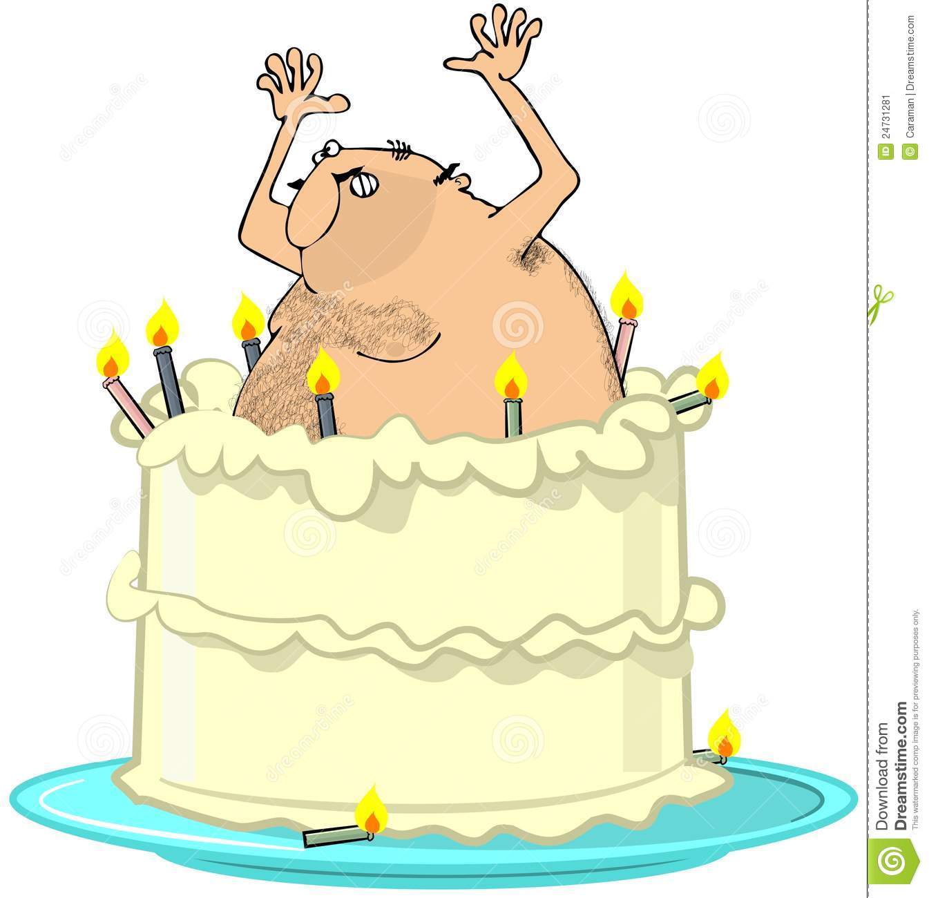 best of Birthday cake guy Naked