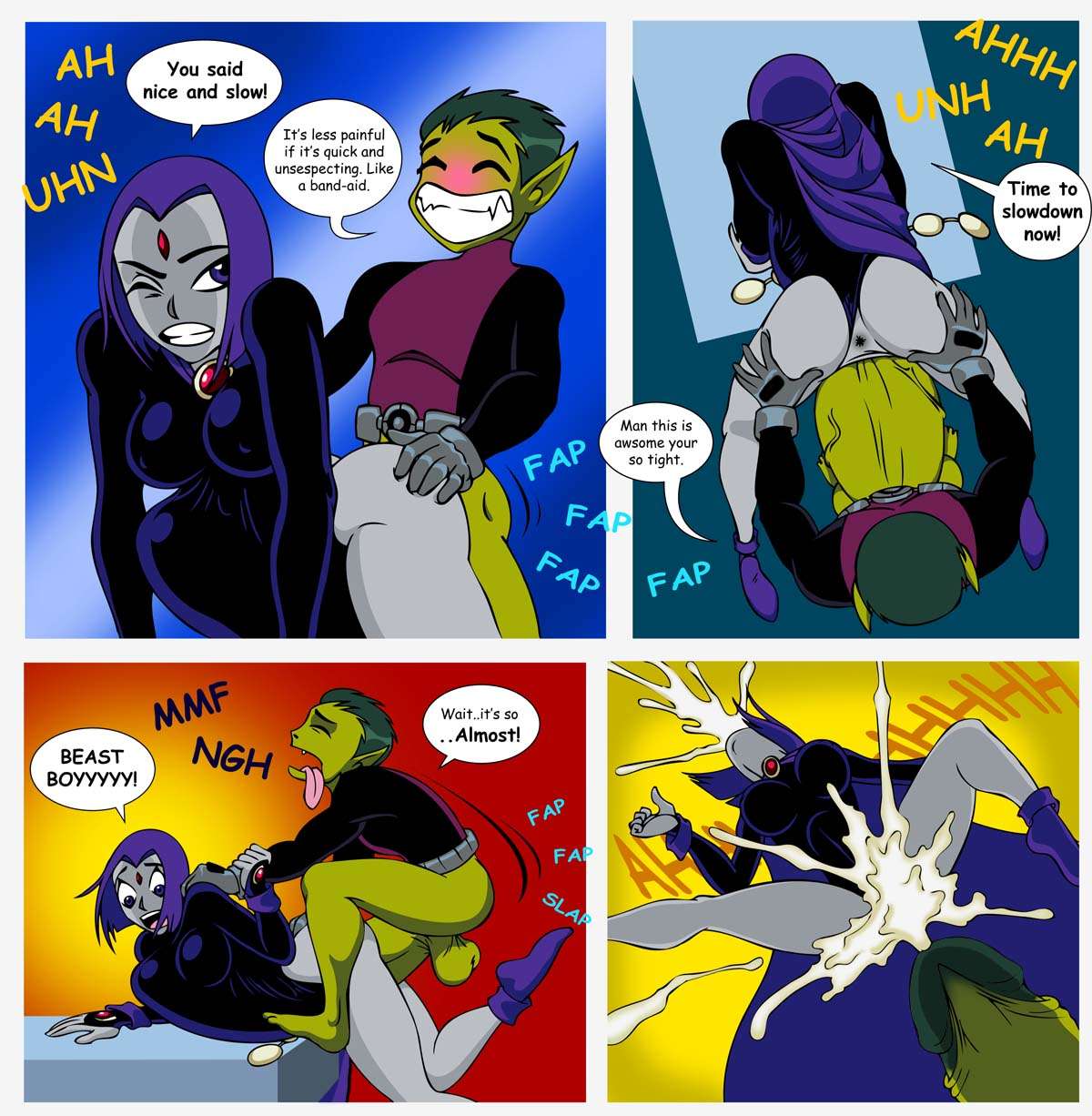 Teen titans raven beast boy