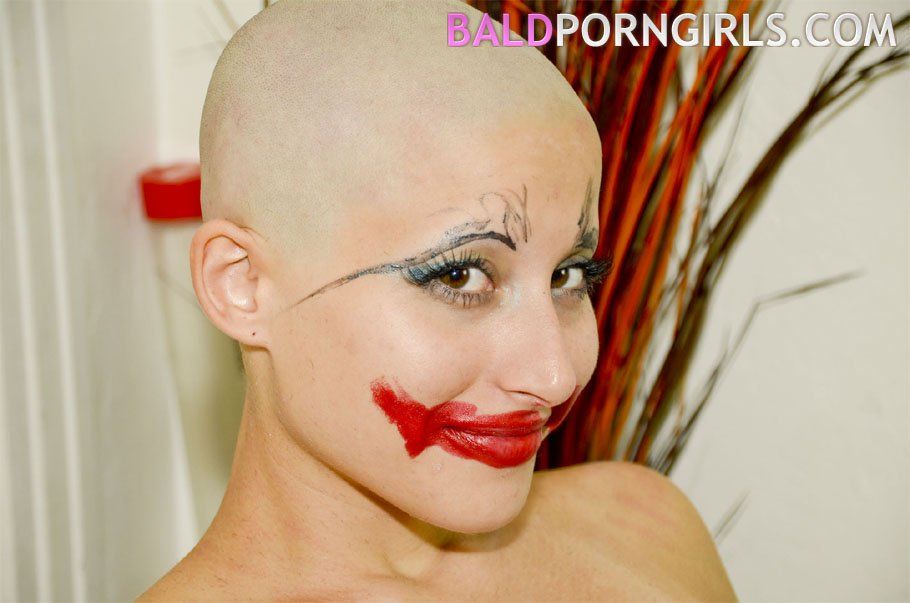 Shave bald girl