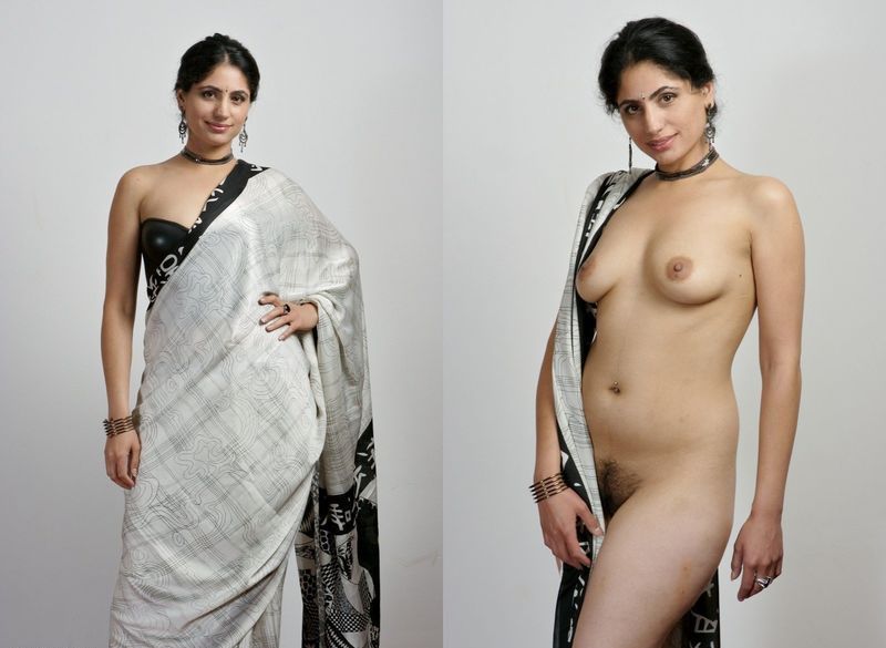 Sexy naked indian saree