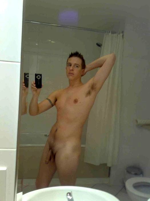 Naked in shower boy